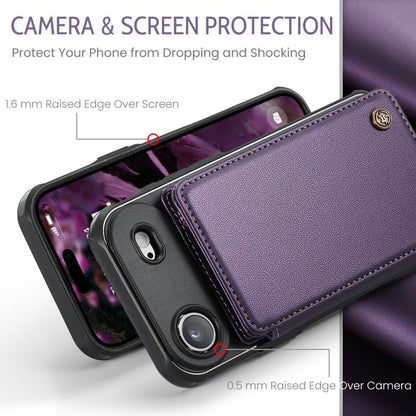 For iPhone Air CaseMe C22 Card Slots Holder RFID Anti-theft Phone Case(Purple) by CaseMe
