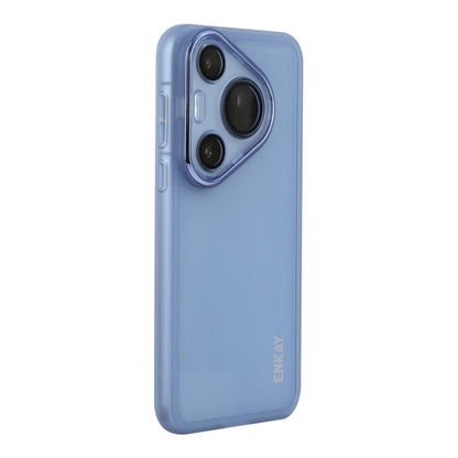 For Huawei Pura 70 Pro / 70 Pro+ ENKAY Hat-Prince Translucent Matte TPU Phone Case with Lens Film(Blue) by ENKAY