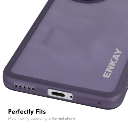 For Honor 200 ENKAY Hat-Prince Translucent Matte TPU Phone Case with Lens Film(White) by ENKAY