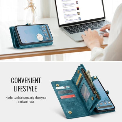 For Google Pixel 9a CaseMe 008 Detachable Multifunctional Leather Phone Case(Blue) by CaseMe