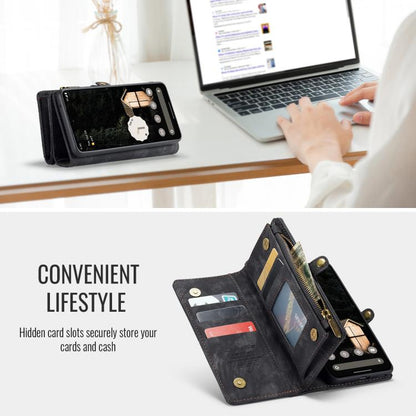 For Google Pixel 9a CaseMe 008 Detachable Multifunctional Leather Phone Case(Black) by CaseMe