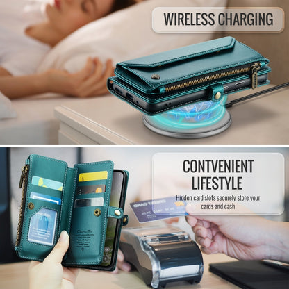 For Google Pixel 10 / 10 Pro / 9 CaseMe C36 Card Slots Zipper Wallet RFID Anti-theft Leather Phone Case(Green) by CaseMe