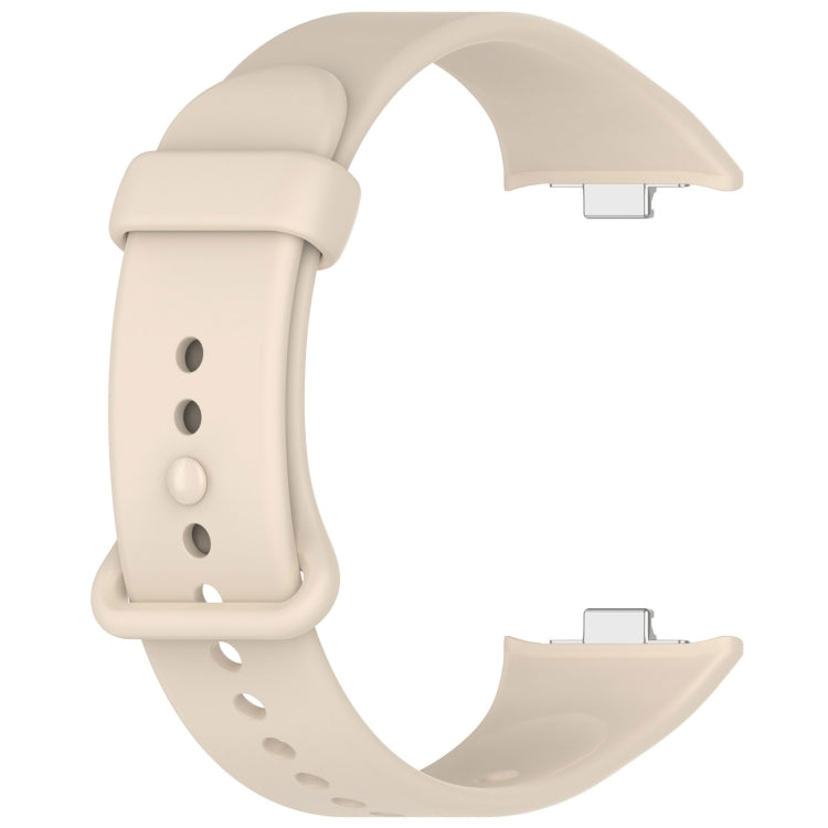 For Redmi Watch 4 Butterfly Color Buckle Silicone Watch Band(Ivory White) by bashfashion