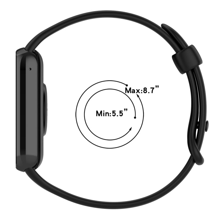 For Redmi Watch 4 Butterfly Color Buckle Silicone Watch Band(Black) by bashfashion