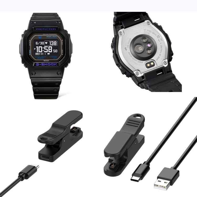 For Casio Watch G-SHOCK GBD-H2000 USB Interface Smart Watch Charging Cable Charging Clip by bashfashion