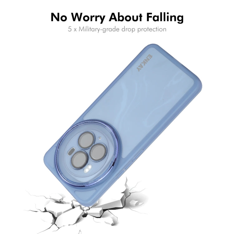 For Honor Magic6 Pro ENKAY Hat-Prince Translucent Matte TPU Phone Case with Lens Film + 3D Hot Bending Film(White) by ENKAY