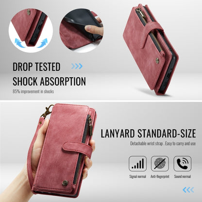 For Google Pixel 10 / 10 Pro / 9 CaseMe C30 Card Slots Zipper Wallet Leather Phone Case(Wine Red) by CaseMe