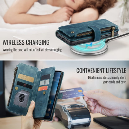 For Google Pixel 10 / 10 Pro / 9 CaseMe C30 Card Slots Zipper Wallet Leather Phone Case(Blue) by CaseMe