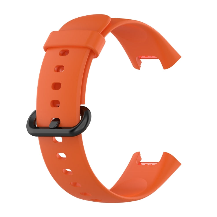For Redmi Watch 2 Lite Solid Color Black Buckle Silicone Watch Band(Orange) by bashfashion