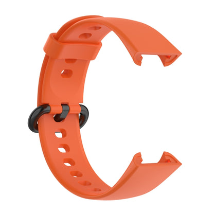 For Redmi Watch 2 Lite Solid Color Black Buckle Silicone Watch Band(Orange) by bashfashion