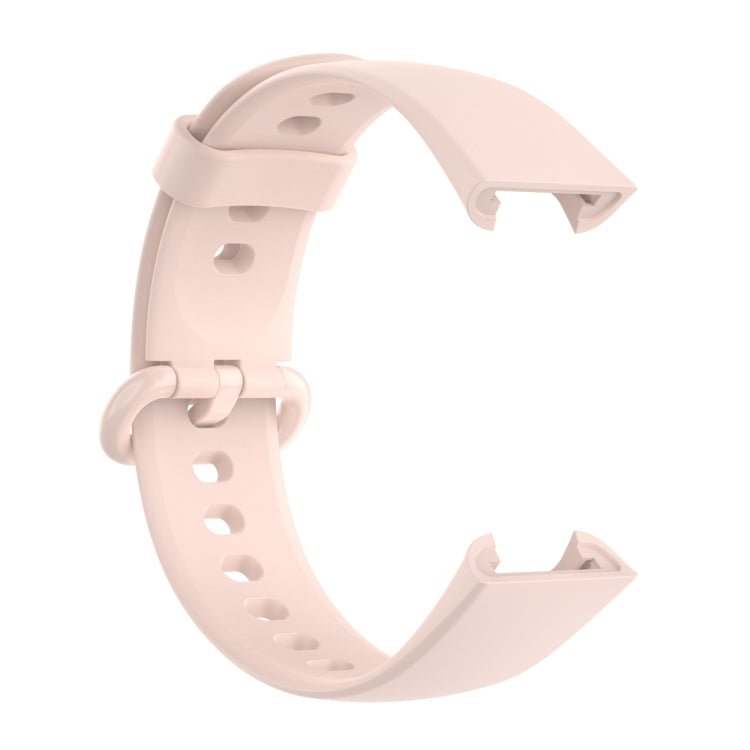 For Redmi Watch 2 Lite Solid Color Black Buckle Silicone Watch Band(Light Pink) by bashfashion