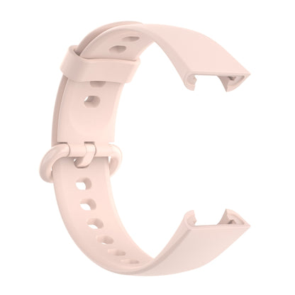 For Redmi Watch 2 Lite Solid Color Black Buckle Silicone Watch Band(Light Pink) by bashfashion