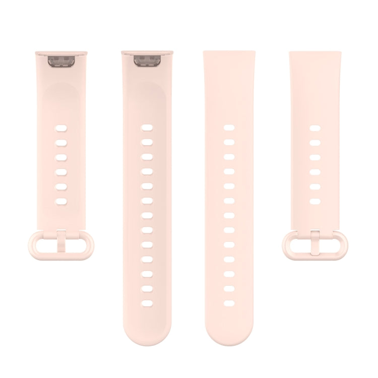 For Redmi Watch 2 Lite Solid Color Black Buckle Silicone Watch Band(Light Pink) by bashfashion