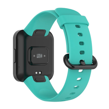 For Redmi Watch 2 Lite Solid Color Black Buckle Silicone Watch Band(Teal Green) by bashfashion