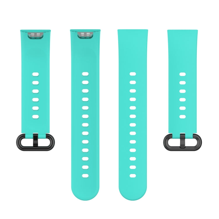 For Redmi Watch 2 Lite Solid Color Black Buckle Silicone Watch Band(Teal Green) by bashfashion