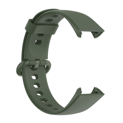 For Redmi Horloge 2 Solid Color Black Steel Buckle Silicone Watch Band(Dark Green) by bashfashion