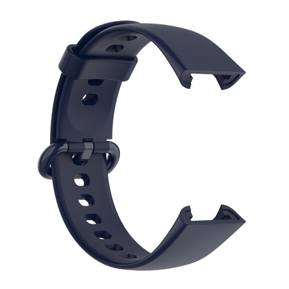 For Redmi Horloge 2 Solid Color Black Steel Buckle Silicone Watch Band(Dark Blue) by bashfashion
