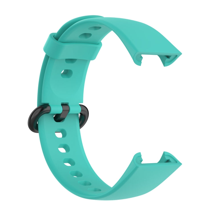 For Redmi Horloge 2 Solid Color Black Steel Buckle Silicone Watch Band(Teal Green) by bashfashion