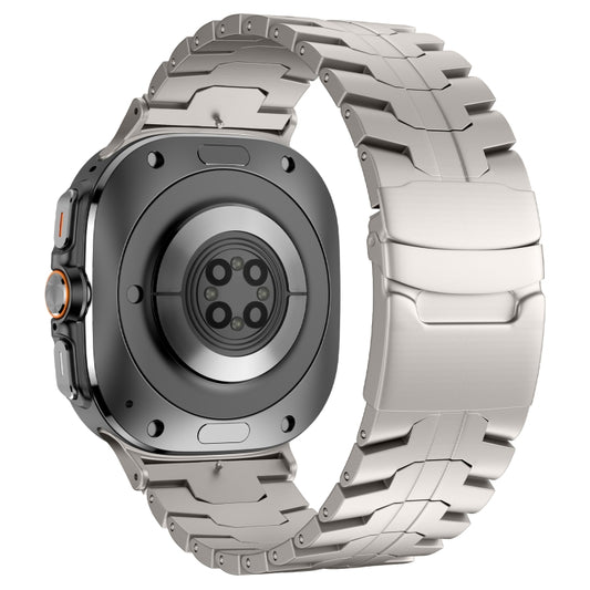 For Samsung Galaxy Watch Ultra 47mm Titanium Alloy Metal Watch Band(Titanium Color) by bashfashion
