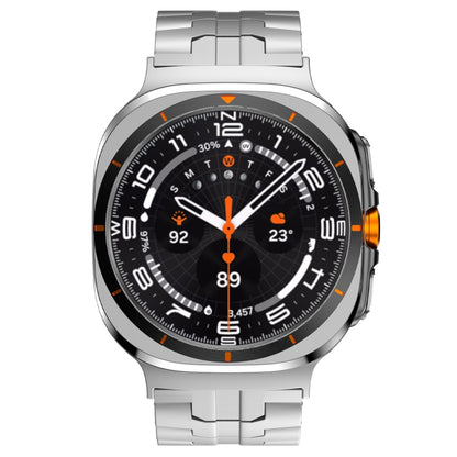 For Samsung Galaxy Watch Ultra 47mm Titanium Alloy Metal Watch Band(Silver) by bashfashion