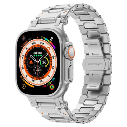 For Apple Watch Ultra 2 49mm Pathfinder Stainless Steel Metal Watch Band(Silver) by bashfashion
