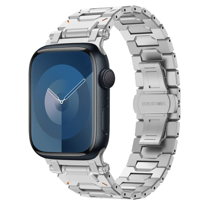For Apple Watch Series 9 45mm Pathfinder Stainless Steel Metal Watch Band(Silver) by bashfashion