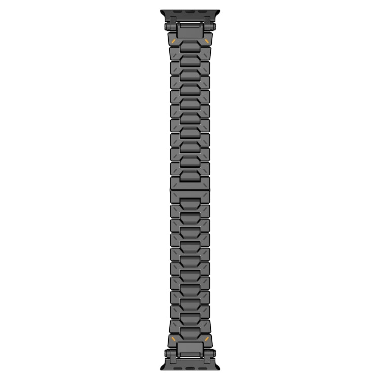 For Apple Watch Series 8 45mm Pathfinder Stainless Steel Metal Watch Band(Black) by bashfashion