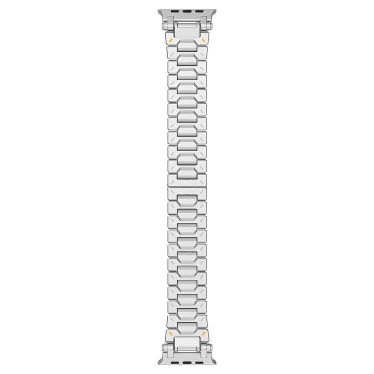 For Apple Watch Series 6 44mm Pathfinder Stainless Steel Metal Watch Band(Silver) by bashfashion
