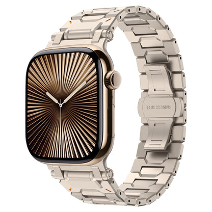 For Apple Watch Series 10 46mm Pathfinder Stainless Steel Metal Watch Band(Titanium Color) by bashfashion