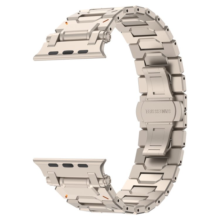 For Apple Watch Series 10 46mm Pathfinder Stainless Steel Metal Watch Band(Titanium Color) by bashfashion
