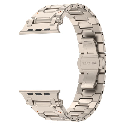 For Apple Watch Series 10 46mm Pathfinder Stainless Steel Metal Watch Band(Titanium Color) by bashfashion