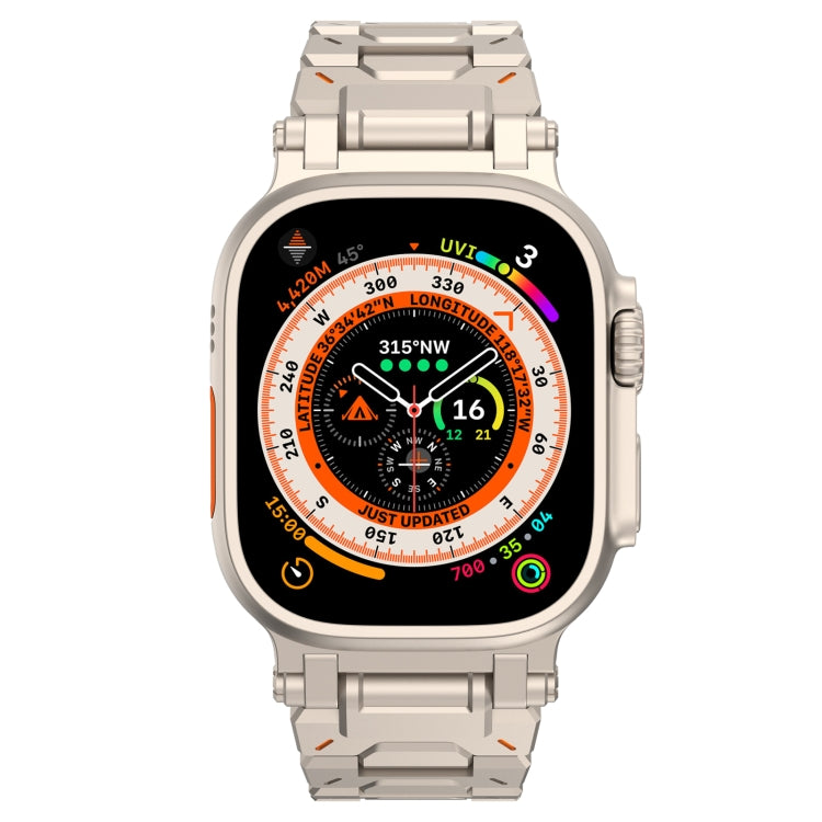 For Apple Watch Series 10 46mm Pathfinder Stainless Steel Metal Watch Band(Titanium Color) by bashfashion