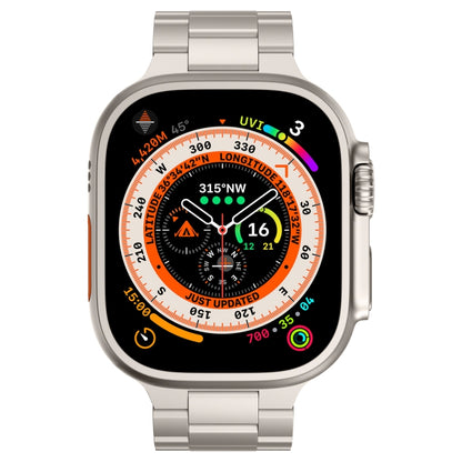 For Apple Watch Series 4 40mm Three Beads Titanium Alloy Metal Watch Band(Titanium Color) by bashfashion