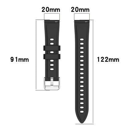 For Garmin Forerunner 165 Stripe Texture Silicone 20mm Watch Band(Dark Green) by bashfashion