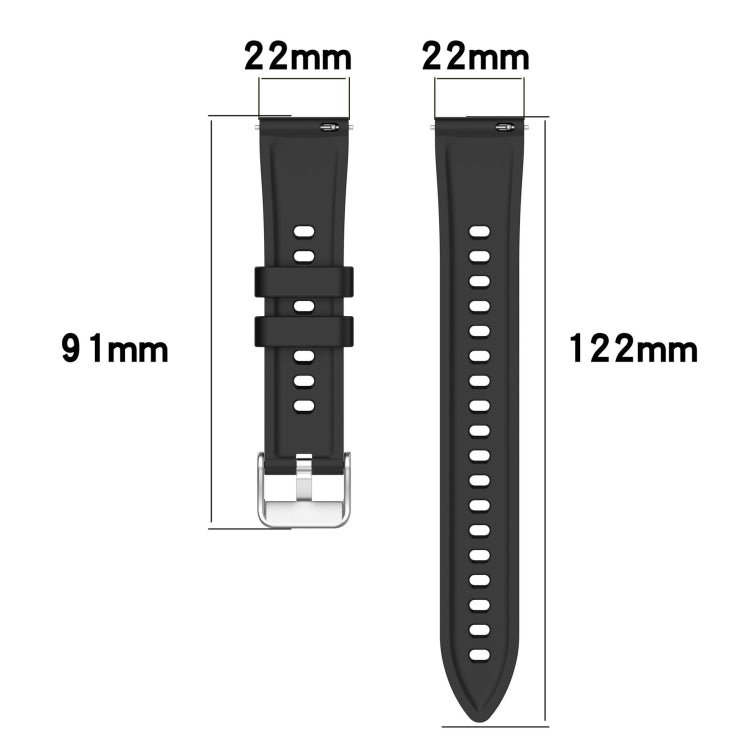 For Garmin Forerunner 255 Music Stripe Texture 22mm Silicone Watch Band(Dark Green) by bashfashion