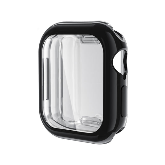 For Apple Watch Series 11 / 10 46mm Full Coverage TPU Electroplated Watch Case(Black) by bashfashion