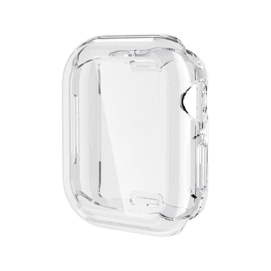 For Apple Watch Series 11 / 10 46mm Full Coverage TPU Electroplated Watch Case(Transparent) by bashfashion