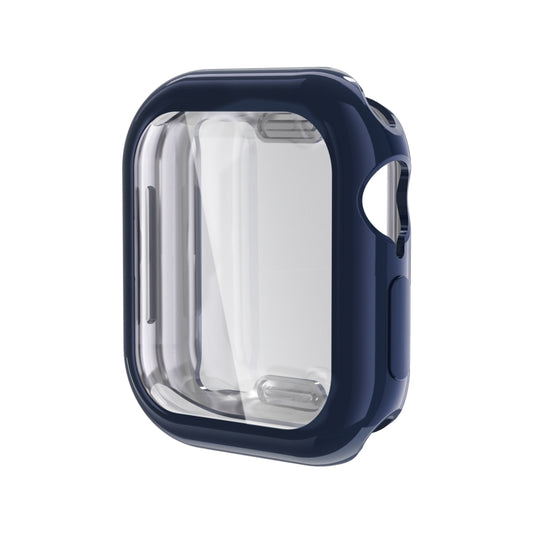 For Apple Watch Series 11 / 10 46mm Full Coverage TPU Electroplated Watch Case(Midnight Blue) by bashfashion
