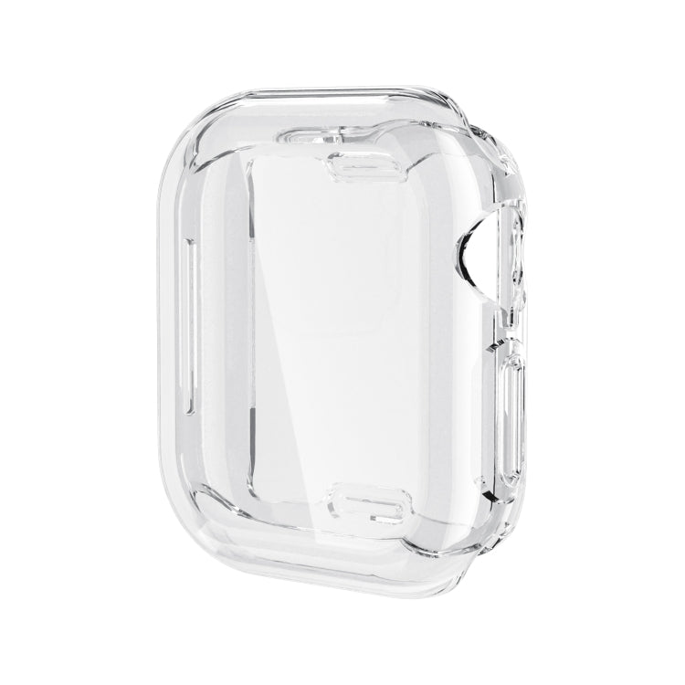 For Apple Watch Series 11 / 10 42mm Full Coverage TPU Electroplated Watch Case(Transparent) by bashfashion