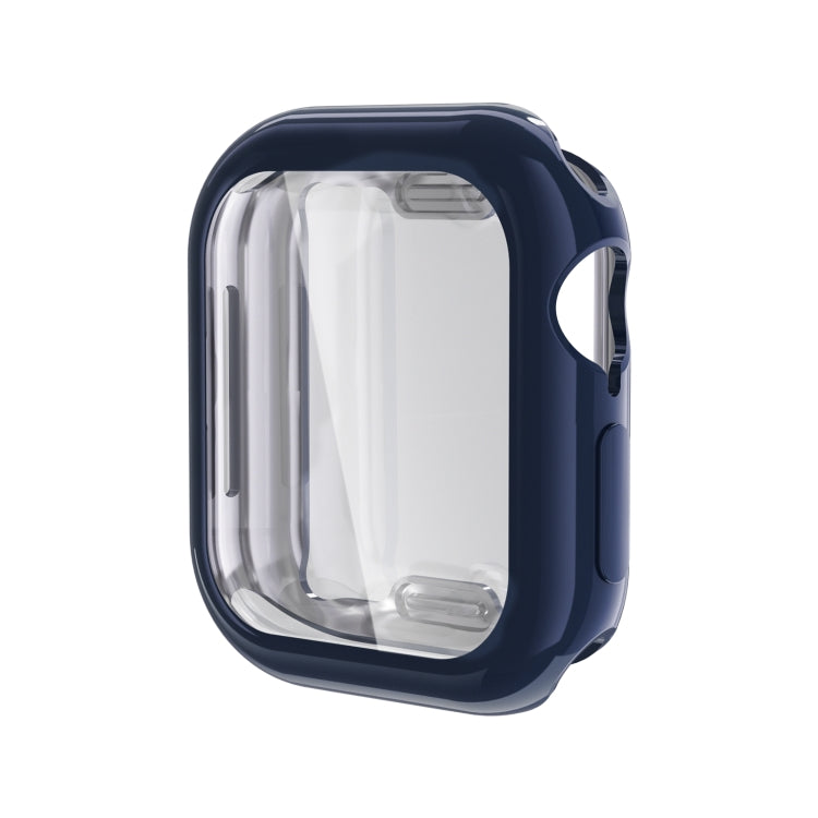 For Apple Watch Series 11 / 10 42mm Full Coverage TPU Electroplated Watch Case(Midnight Blue) by bashfashion