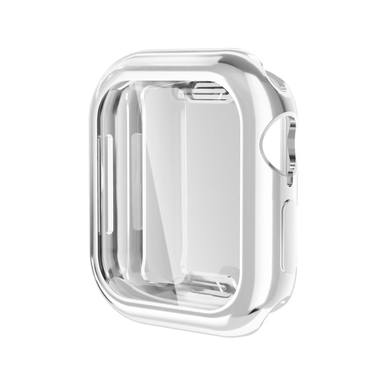 For Apple Watch Series 11 / 10 42mm Full Coverage TPU Electroplated Watch Case(Sliver) by bashfashion