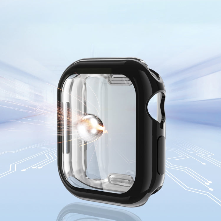 For Apple Watch Series 11 / 10 46mm Full Coverage TPU Electroplated Watch Case(Sliver) by bashfashion