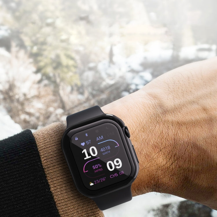 For Apple Watch Series 11 / 10 46mm Full Coverage TPU Electroplated Watch Case(Grey) by bashfashion