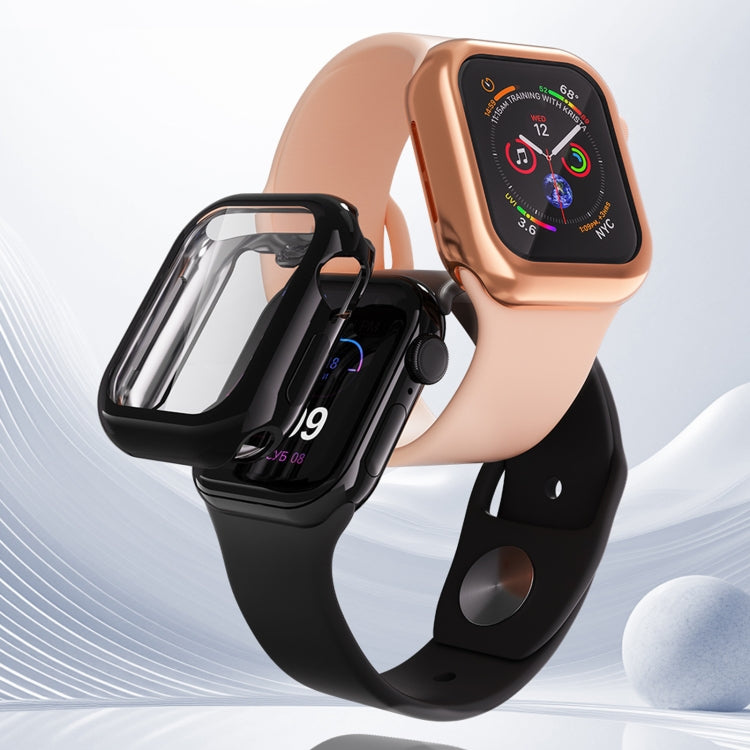 For Apple Watch Series 11 / 10 46mm Full Coverage TPU Electroplated Watch Case(Midnight Blue) by bashfashion