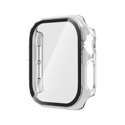 For Apple Watch Series 11 / 10 46mm Tempered Glass Film Integrated PC Watch Case(Transparent) by bashfashion