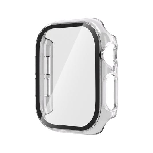 For Apple Watch Series 11 / 10 46mm Tempered Glass Film Integrated PC Watch Case(Transparent) by bashfashion
