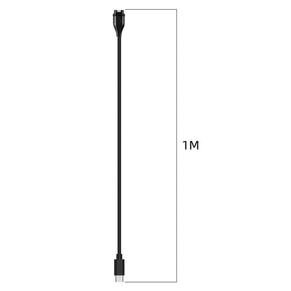 For Garmin Fenix 8 AMOLED / Vivoactive 6 USB-C / Type-C Interface Smart Watch Charging Cable, Length: 1m(black) by bashfashion