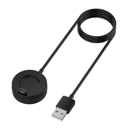 For Garmin Fenix 8 AMOLED / Vivoactive 6 USB Interface Disc Base Smart Watch Charging Cable, Length: 1m(Black) by bashfashion