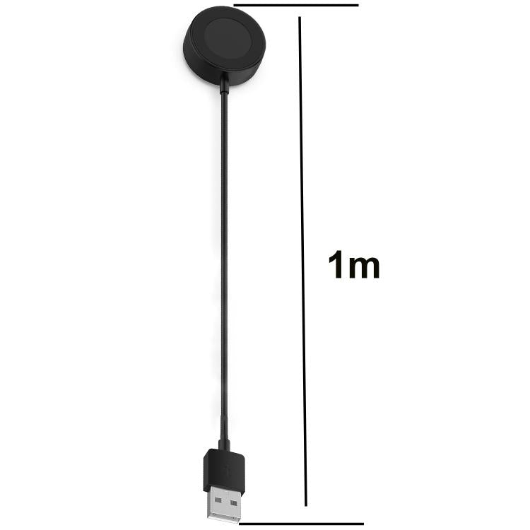 For Garmin Fenix 8 AMOLED / Vivoactive 6 USB Interface Disc Base Smart Watch Charging Cable, Length: 1m(Black) by bashfashion