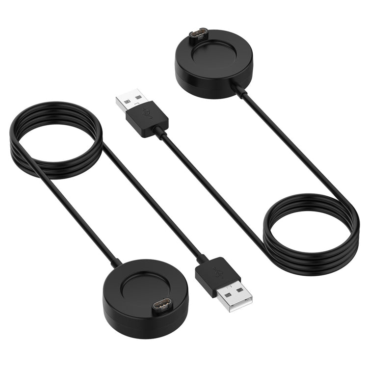 For Garmin Fenix 8 AMOLED / Vivoactive 6 USB Interface Disc Base Smart Watch Charging Cable, Length: 1m(Black) by bashfashion